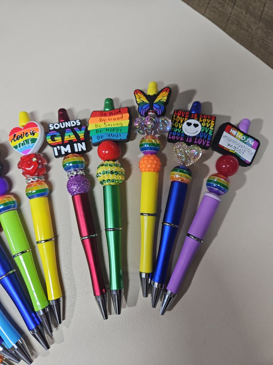 Pride beaded pen