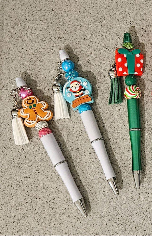Christmas Beaded Pens