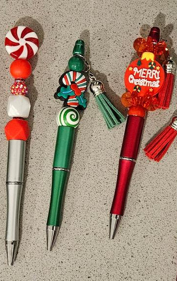 Christmas Beaded Pens