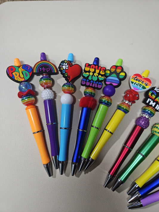 Pride beaded pen