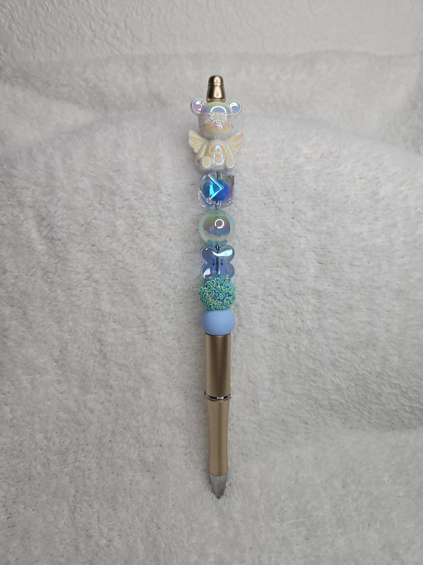 Angel Bear Beaded Pen