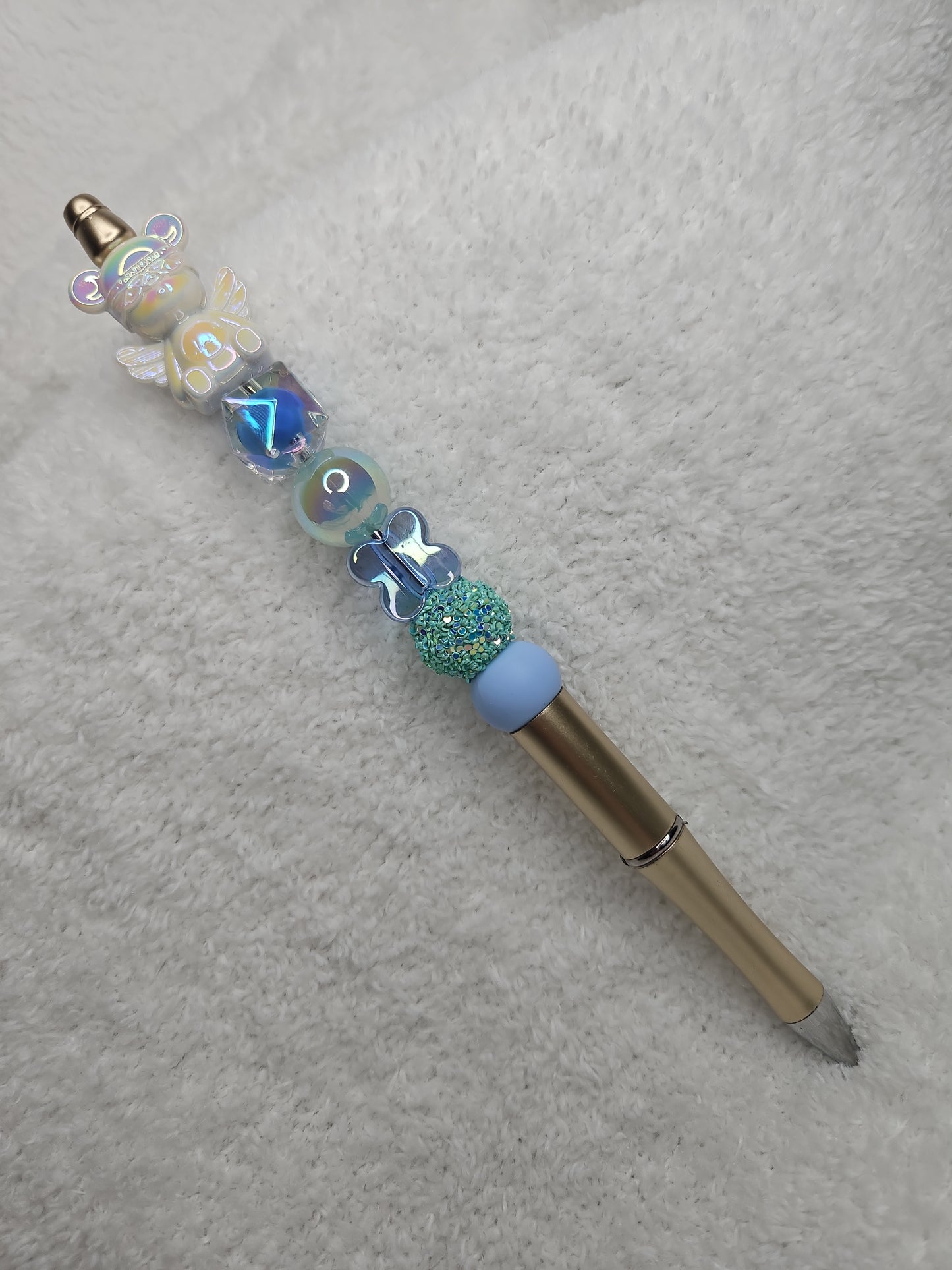 Angel Bear Beaded Pen